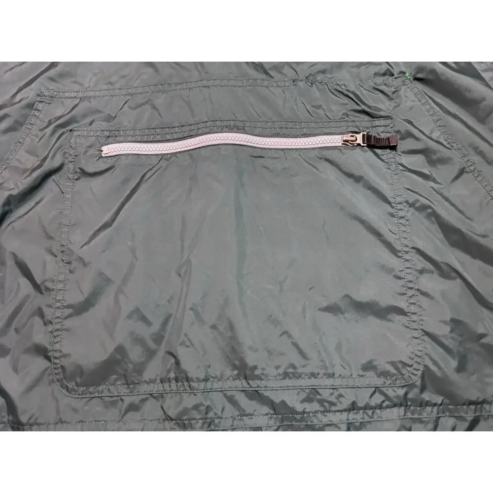 Vintage Nike Jacket Mens 2XL Green Half Zip Pullover Windbreaker Air‎ Swoosh 90s